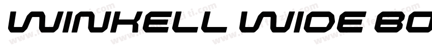 Winkell Wide Bold字体转换